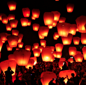 Rising Chinese Lanterns